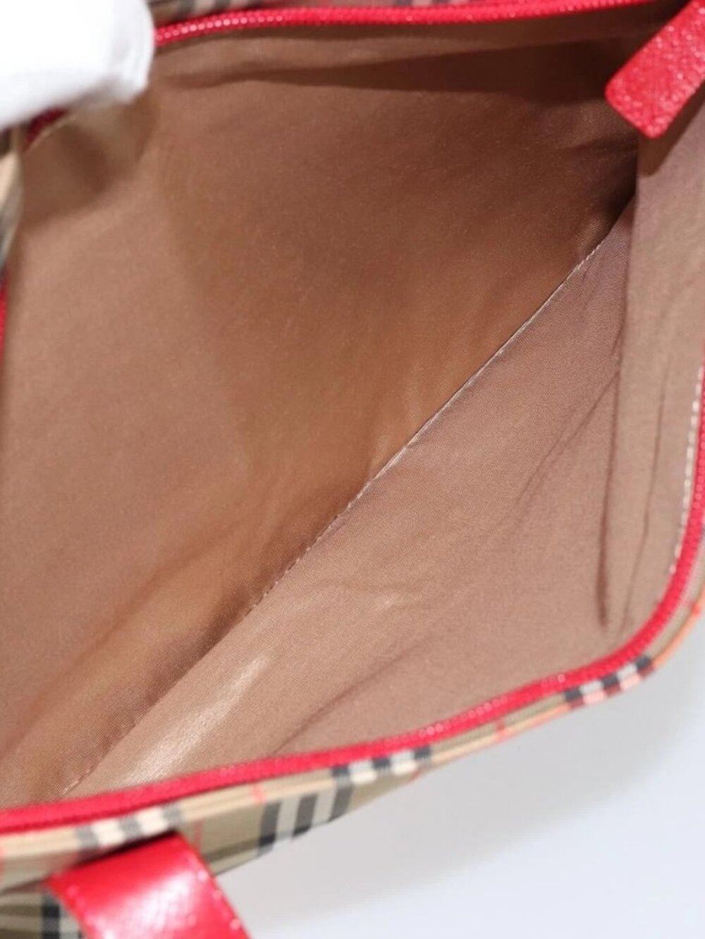 Burberrys Nova Check Tote Bag Canvas Beige Gold Auth 156474 - Picture 13 of 16